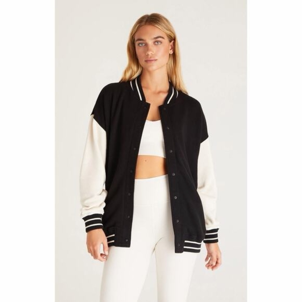 Z SUPPLY Varsity Bomber Jacket